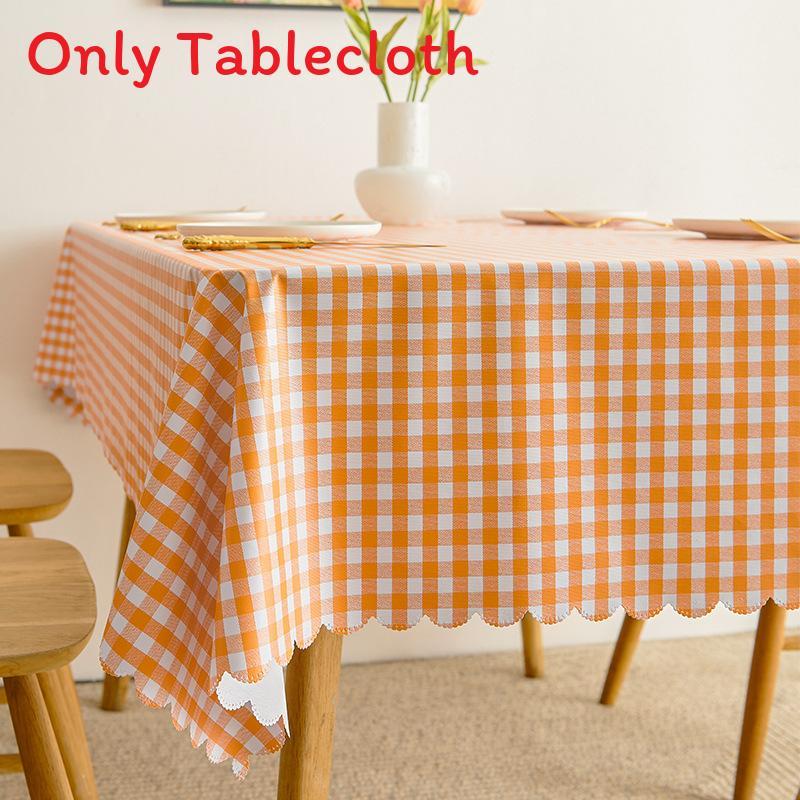 Moderne minimalistische rechteckige PVC-Tischdecke mit wasser- und ölabweisender Oberfläche für den Esstisch zu Hause