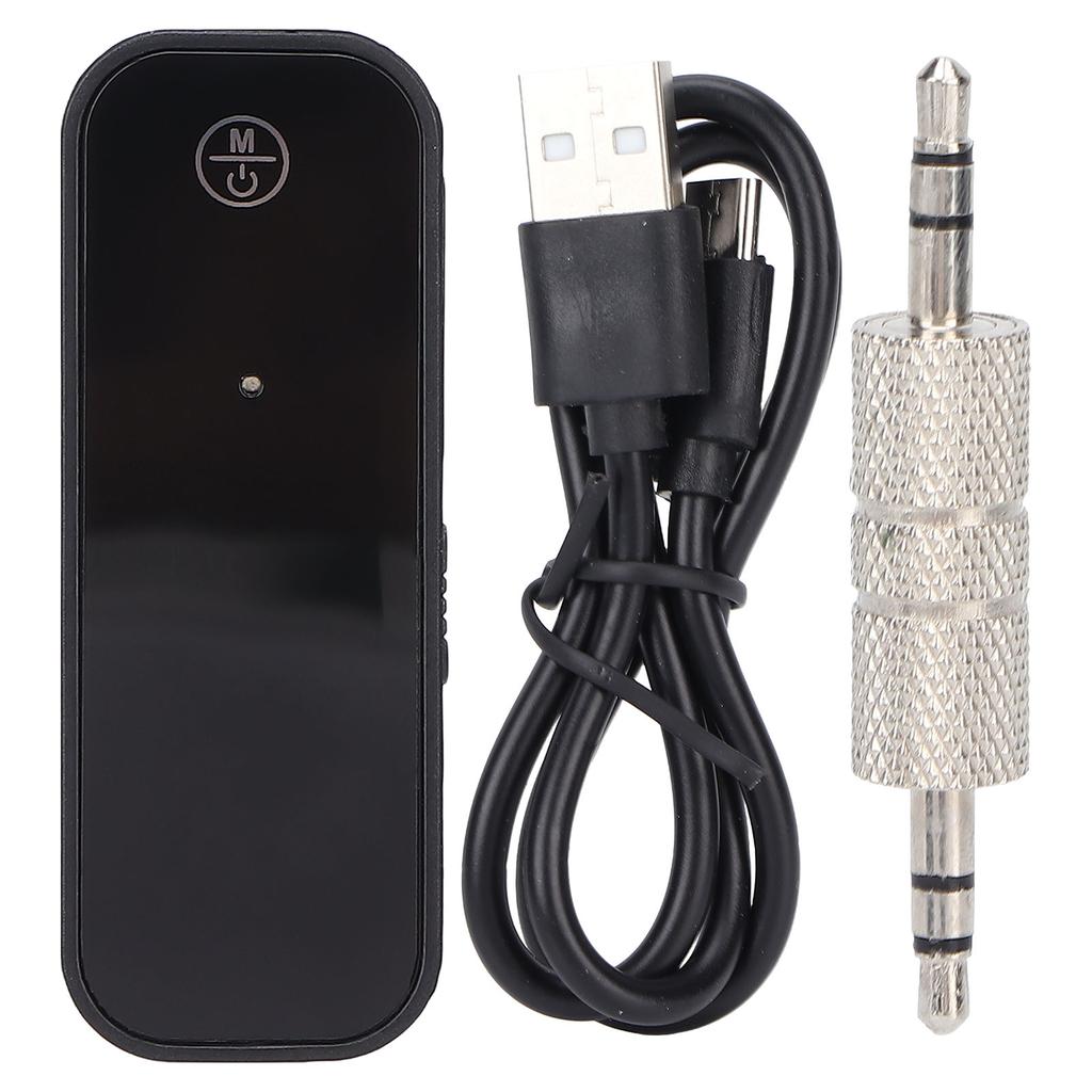 Bluetooth AUX Adapter Noise Reduction Hands Free Wireless Transmitter Receiver for Car Home Stereo Wired Headphone
