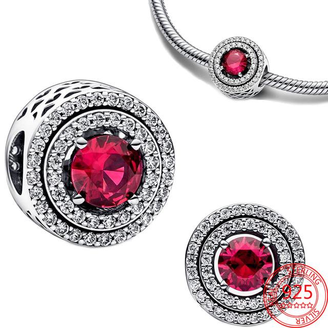 Weihnachten Rotes Rentier Murano Baumeln 925 Sterling Silber Charms passen Original 925 Perlen Armband Anhänger für Frauen Schmuck Geschenk