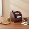 Wooden Creative Desktop Drawer Varnished Wood Multifunctional Shelf  Office Supplies