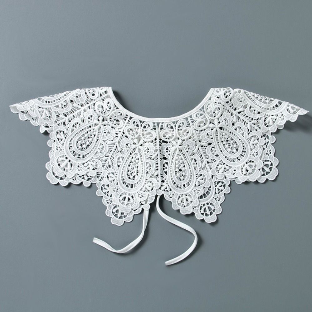 Lace Hollow Collar Detachable Shawl Decoration New Fake Collar  Women