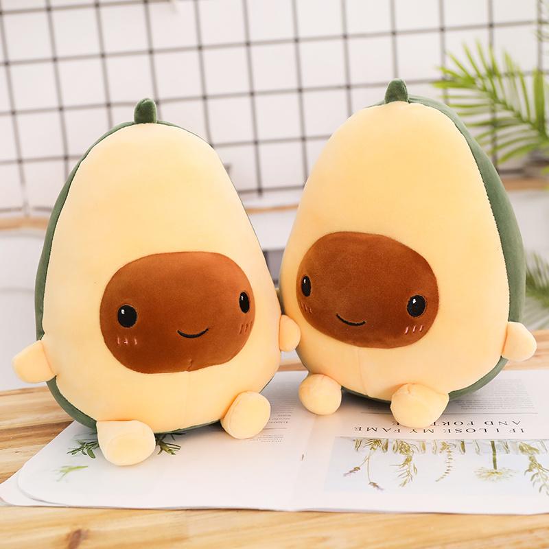 30CM/40CM Kawaii Avocado Stuffed Plush Toy Stuffed Doll Pillow Children's Christmas Gift Cartoon Avocado Fruit Home Decoration