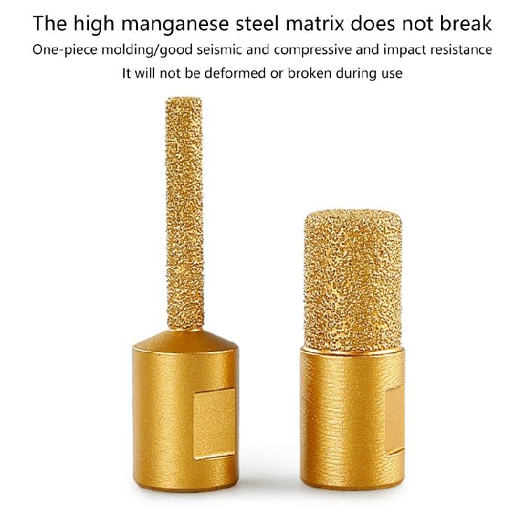 Multipurpose Round Shank Vacuum Brazed Burr Head Grinding Rotary File Fit for Stone Steel Engraving Enhancing Durability