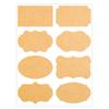 Kraft Paper Border Stickers: 80-Pack Blank Adhesive, Handwritten Storage Labels In Stock