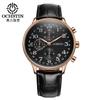 Hot Selling Men's Multifunctional Six-Pin Running Seconds Watch Fashion Leather Chronograph Calendar Quartz Watch