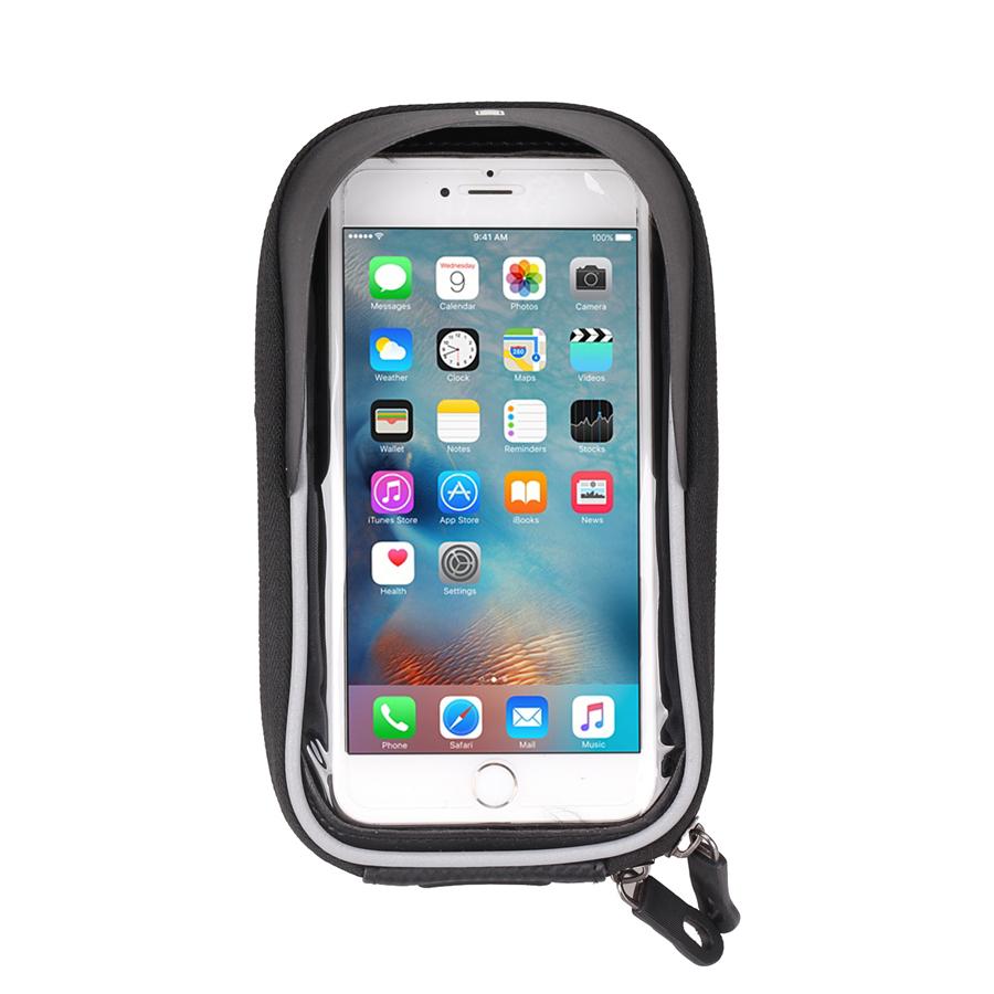 Motorcycle Atv Handlebar Mount Holder Storage Bag Green For Gps Phone