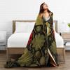 William Morris Bird  Flannel Blanket Autumn  Warm Bedding Throws For Kids Home Decor Fashion Bedspread Sofa Bed Cover