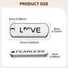 20x Inspiration Word Charms Pendants Engraved Motivational Zinc Alloy Stylish Jewelry Making