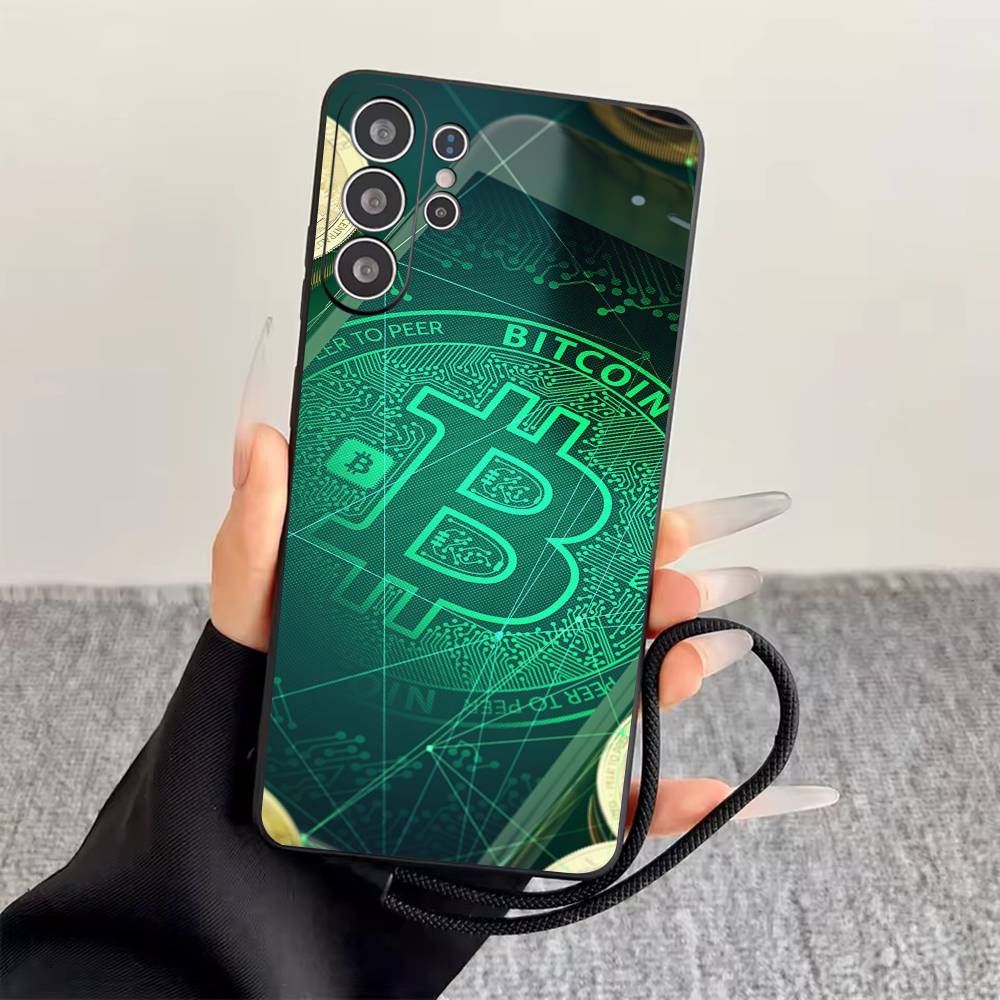 Bitcoin  Phone Case For Samsung S25,S24,S21,S22,S23,S30,Ultra,S20,Plus,Fe,Lite,Note,10,Black Cover