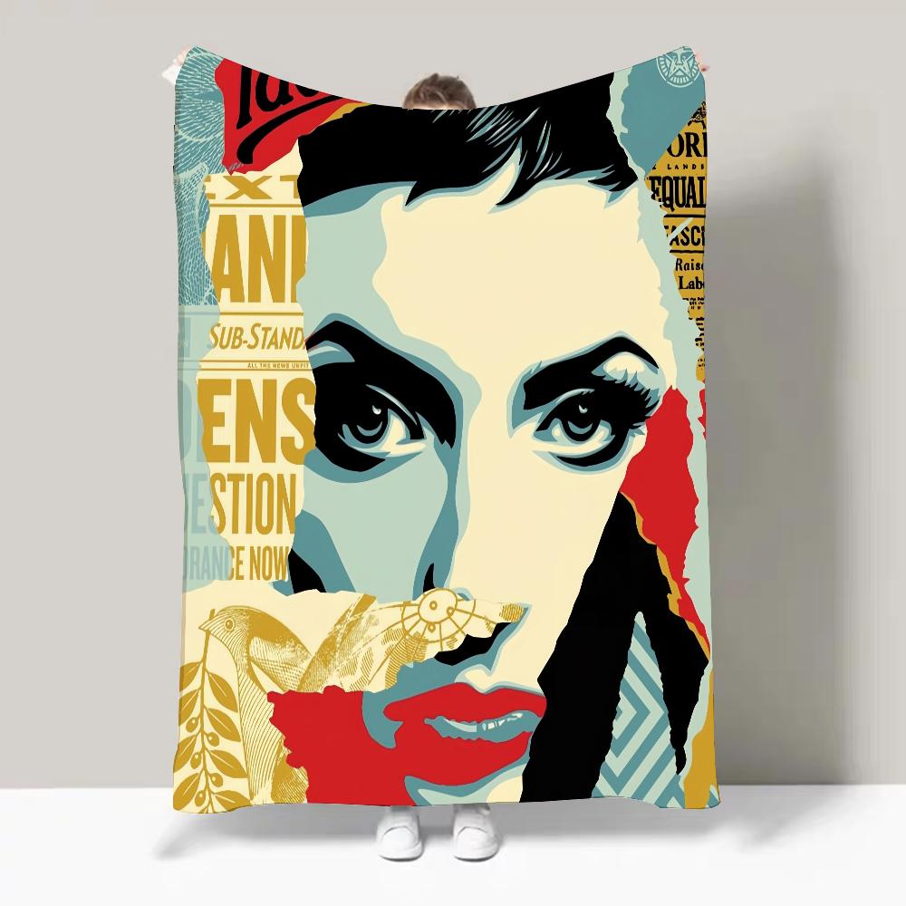 

S-Shepard F-Fairey Hope Art Blanket Design Lightweight For Dorms, Naps, Living Room, Office,Sofa,All-Season 30x40in