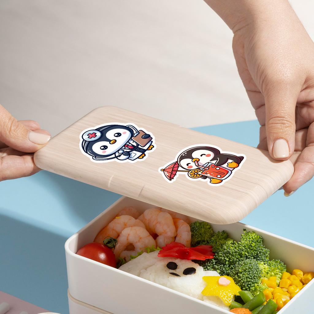 50 Ins Wind Penguin Stickers Mobile Suitcase Waterproof Decorative Stickers Children's Hand Account Stickers