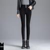 Fleece-Lined High Waist Skinny Jeans: Autumn/Winter Slimming Korean Style Women's Pants