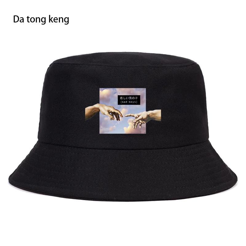 Anime HipHop MICHELANGELO Bucket Hat Women Unisex Summer Fishing Fisherman Cap Foldable Unisex Sun Caps Sunscreen Panama Beach Hats