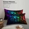 3pcs Geometric Crystal Bedding Sets 3D Printed Rainbow Pattern Duvet Cover Sets With Pillowcases No Filling Cool Visual For Teen