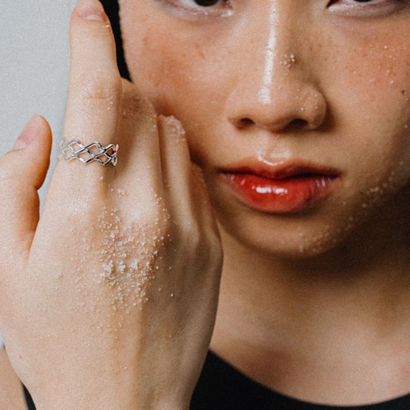 SCALETTO WS016 Wavy Line Open Ring