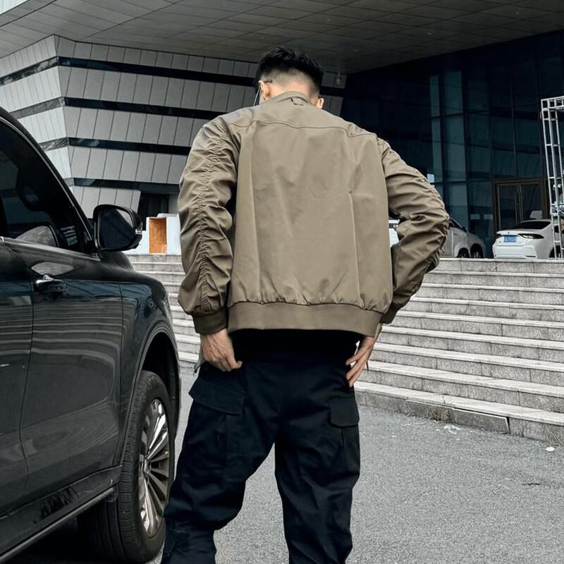 Wassup Sohot Męska Kurtka Lotnicza w Amerykańskim Stylu ze Stójką