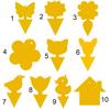 20 sztuk lepka tablica na owady geometryczna, trwała papierowa mucha na owady pułapka odstraszająca dla roślin domowych