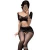 Erotic lingerie sexy deep V lace see-through hip short skirt career secretary uniform pure desire suit