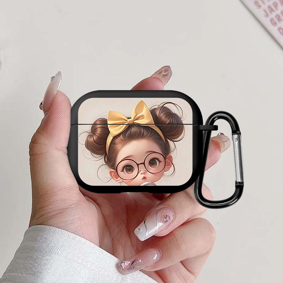 

Bun Hairstyle Girl Case For Airpods Pro 3 Pro2 2 Pro3 4 1 Earphone Cases Cover Airpods Pro 3