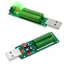 USB Resistor DC Electronic Load 2 Switch Adjustable Current 5V 1A/2A/3A Battery Capacity Voltage Discharge Resistance Tester