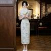 Sleeveless daily national style new Chinese style Suzhou long cheongsam improved young 1011 new women's high sense summer