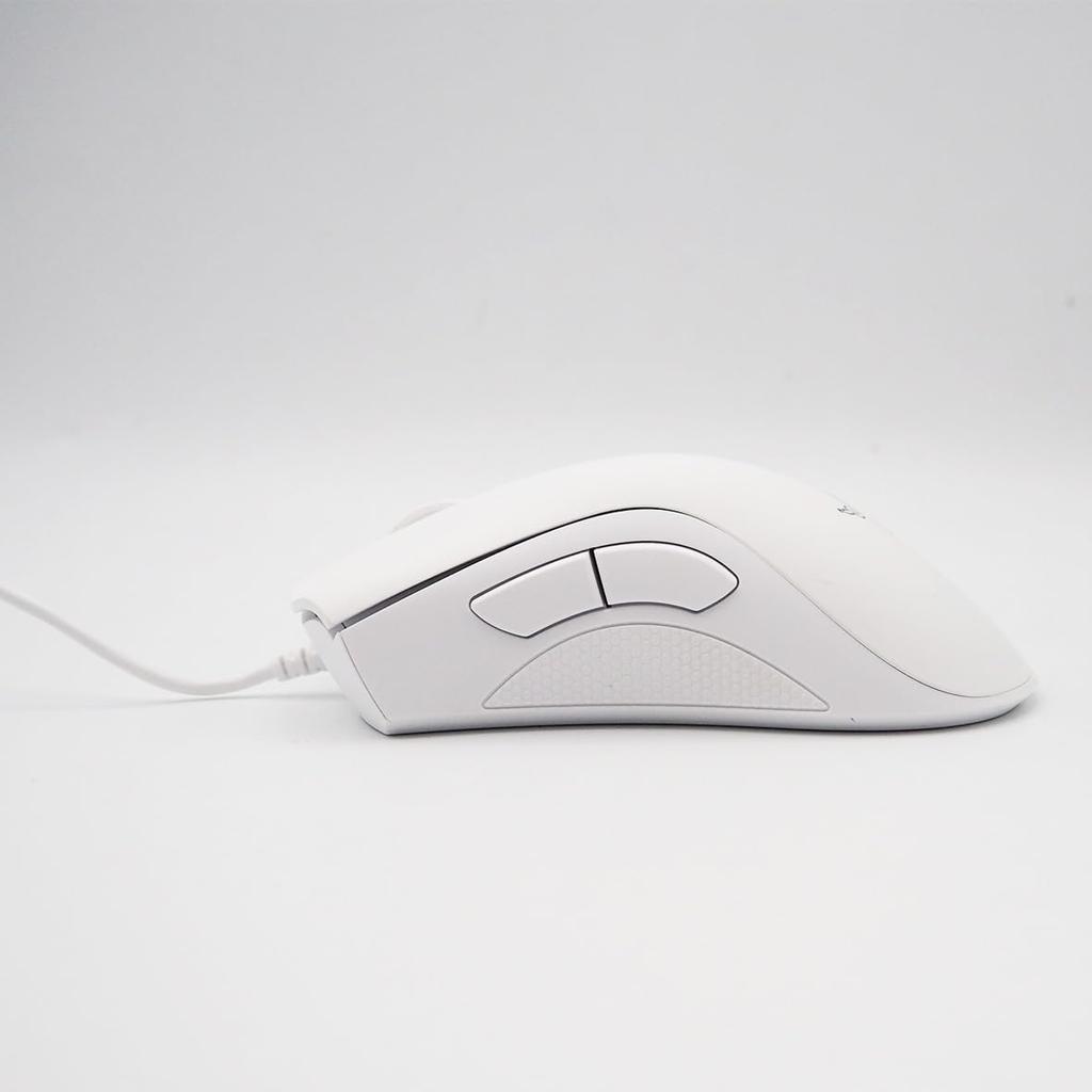 Razer DEATHADDER ESSENTIAL Wired Gaming Mouse, 6,400 DPI, 5 Buttons, Durable, White [Parallel Import]
