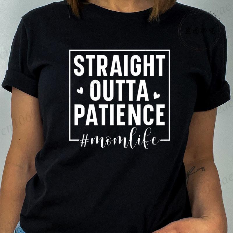 T Shirt for Women Mom Life Print Tshirt Short Sleeve Crew Neck Casual Top Mom Quotes Women Tshirt Blessed Mama Womens Clothing