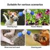 Portable Water Bottle Shower Cap Universal Pet Shower Head Spray Dog Shower Attachment  Silicone Water Sprayer Accessory For Dog