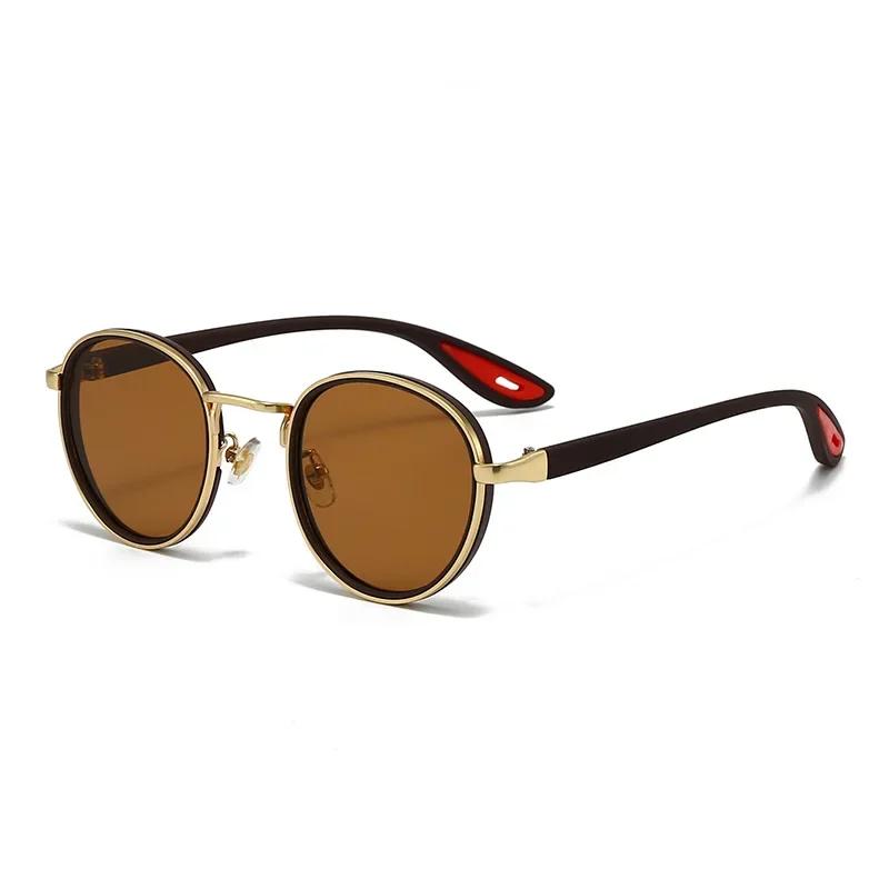 

Vintage Designer Sunglasses Men Round Fashion Plastic Titanium UV Protection High Quality Sun Glasses for Men Women Outdoor