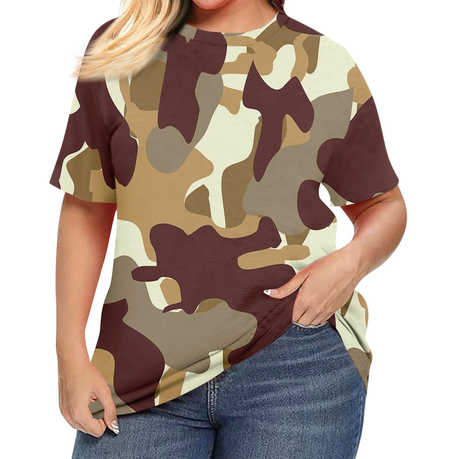 

Женская рубашка с коротким рукавом, круглый вырез, футболка больших размеров, повседневные топы с принтом XXXXXL зелёный