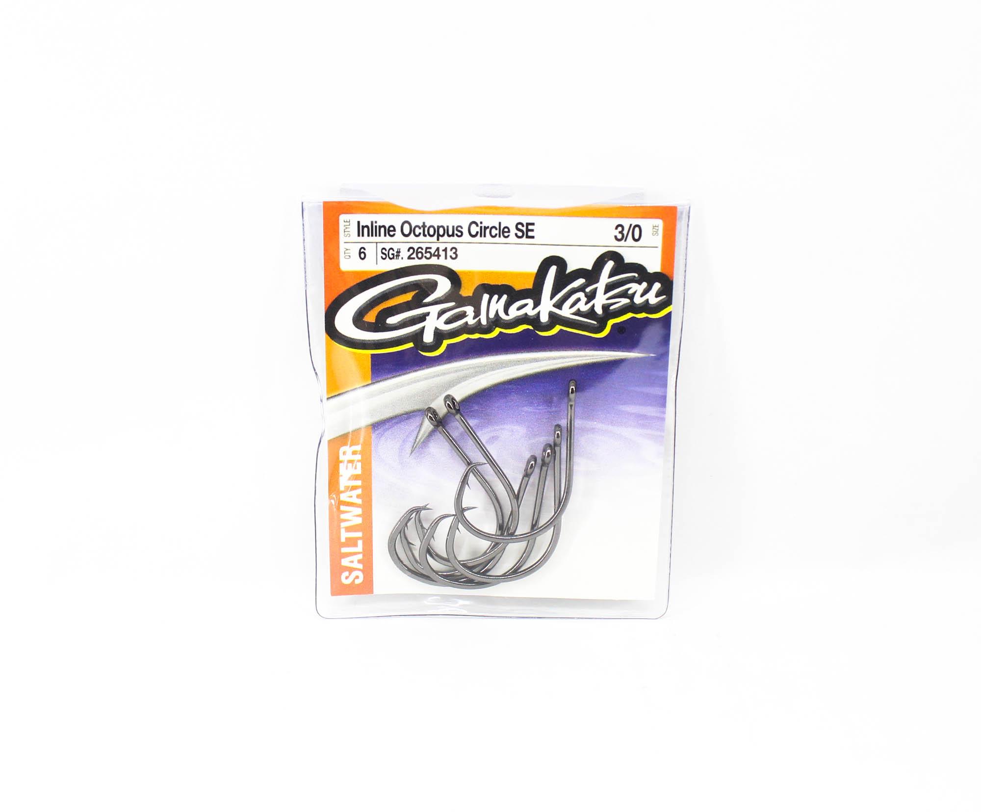 

Gamakatsu 265413 Крючок Octopus Circle Inline SE, размер 3/0, 6 шт./упаковка (8402)
