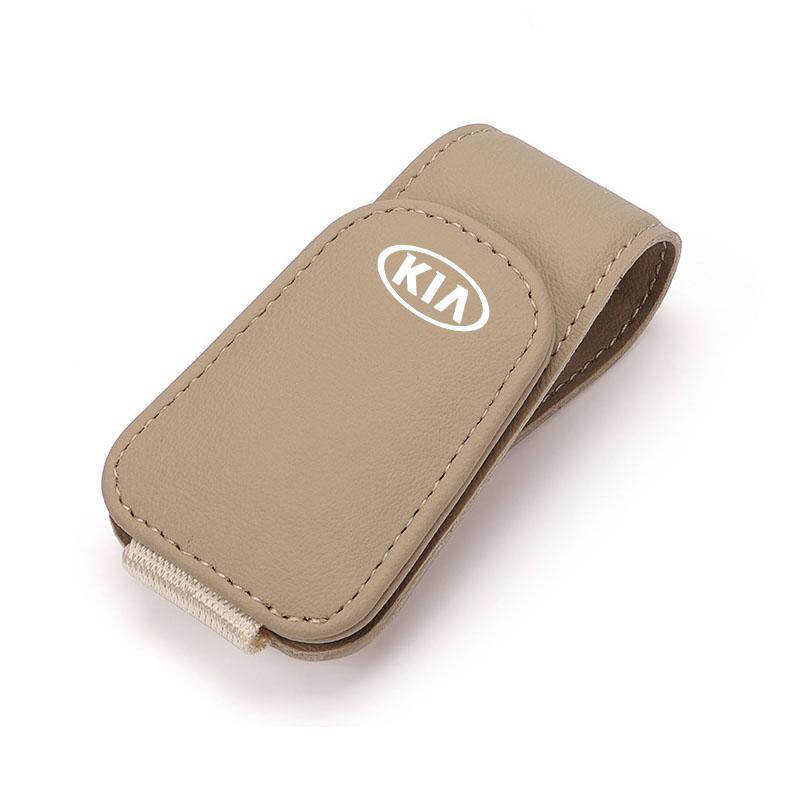 Car Leathers Glasses Clip Sun Visor Sunglasses Card Box For Kia Sportage Ceed Picanto Rio ProCeed Forte K7 K5 K8 K3 K9 Morning BK7