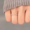 S925 Sterling Silver Sea Wave Luxury Ring - Women's High-End Fashion, European and American Style, Index Finger Design