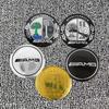 MITV3 4Pcs 56MM Car Emblem Wheel Hub Center Cap Sticker Rim Badge Cover For Benz AMG Sprinter W201 W210 CLS GLB EQE GLK GLE Class A180