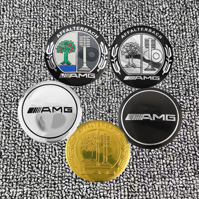 MITV3 4Pcs 56MM Car Emblem Wheel Hub Center Cap Sticker Rim Badge Cover For Benz AMG Sprinter W201 W210 CLS GLB EQE GLK GLE Class A180