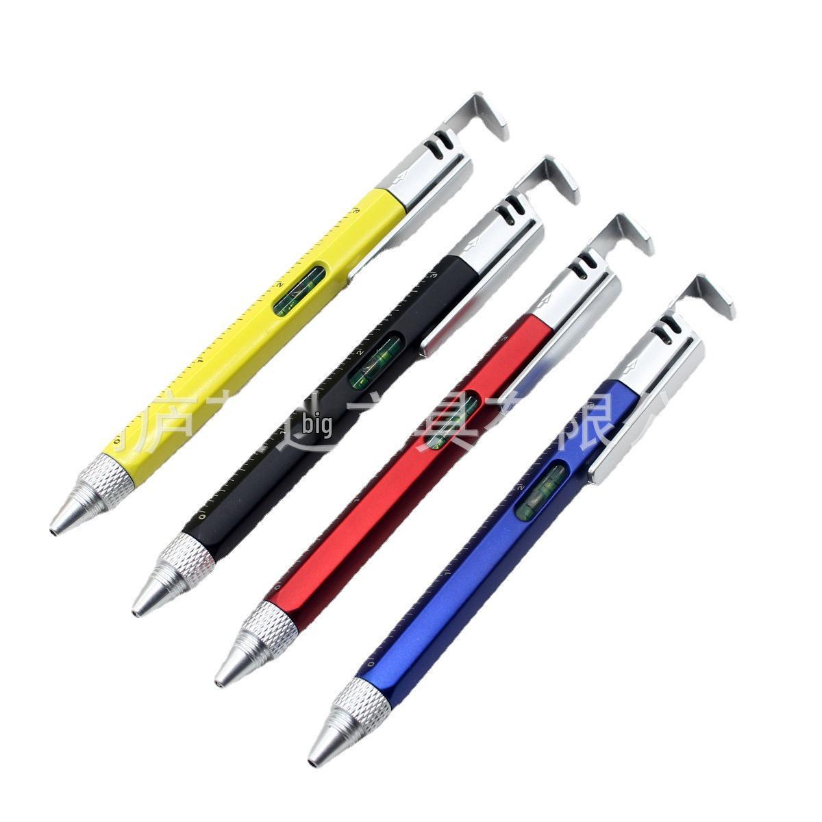 

Multifunctional Mobile Phone Holder Screwdriver Ballpoint Pen Tool Black Ink Refill 1.0MM красный