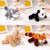 Little Cute Panda And Raccoon Plush Doll Pocket Sized Cuddly Companion Gift