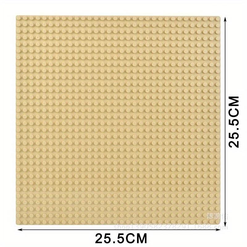 10 Inch X 10 Inch Plak en Plak Basisplaten Zelfklevende Bouwsteen Platen Passend Inclusief Alle Grote Merken Kinderen Steen beige