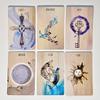 Scrying Ink Lenormand Deck 36 Pcs Watercolor Themed Lenormand Cards Printed on 350GSM Double-embossed Cardstock 9*6cm