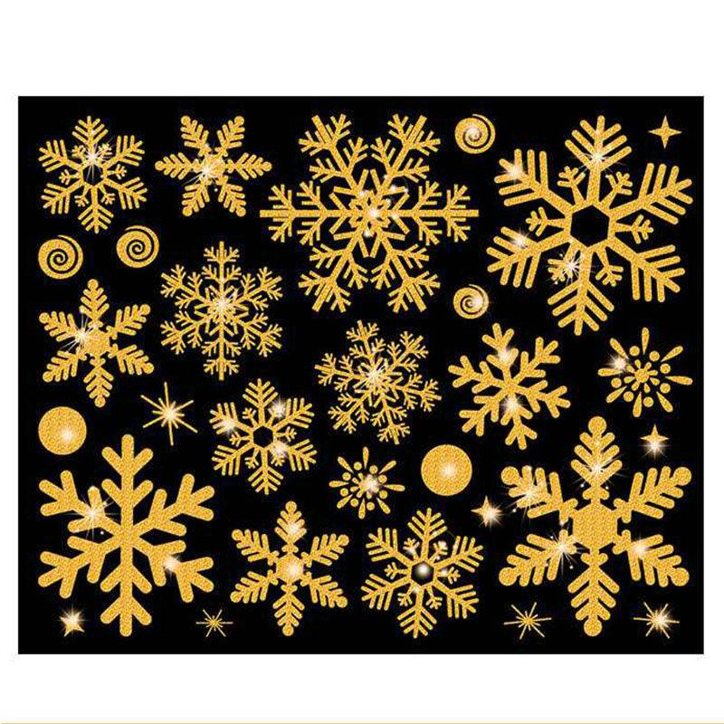 Wandaufkleber, dekorative Glasaufkleber, elektrostatische Weihnachten, schöne schicke Schneeflocken-Fensteraufkleber, charmant
