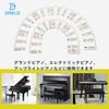 Dreld Piano Stickers, 61 Key Keyboard Stickers, Silicone Sheets for Beginners, Piano Note Guide for Practice, Easy Removal, ABC Scale Stickers