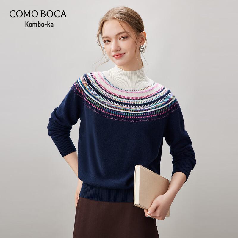 Kemon Boka Women's Fair Isle Cashmere Sweater