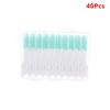 40Pcs Interdental Silicone Brushes Dental Toothpicks Cleaning Brush With Thread Oral Cleaning Tool