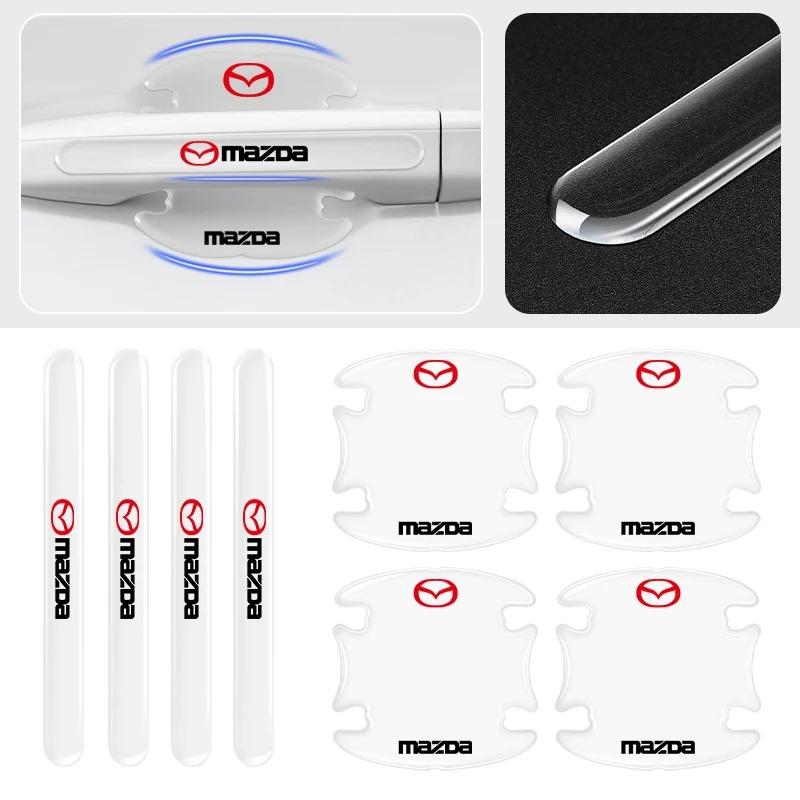 Car Transparent Door Handle Cup Anti-scratch Anti-collision Protector For Mazda 2 3 6 CX5 CX30 CX50 CX4 MX5 CX8 CX7 CX9 CX3 BT50 FF20