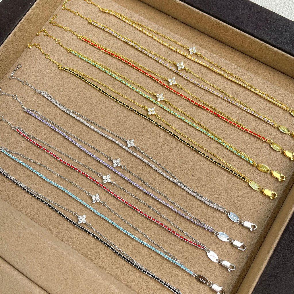 Elegant Zircon Flower Jewelry For Womens Gift And Daily Accessory