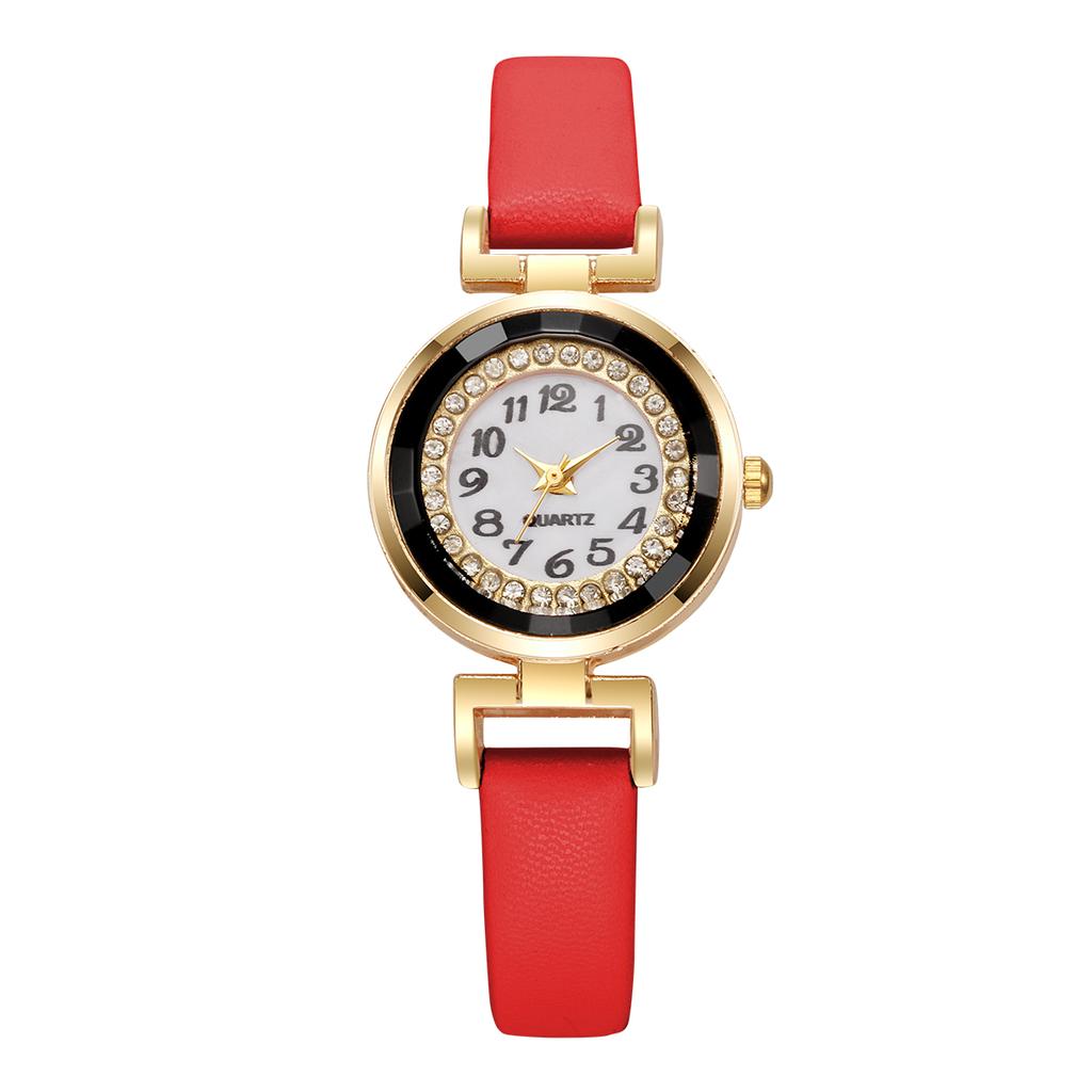 Mode Kleine Arabische Damenuhren Lässiges Lederarmband Quarzuhr für Mädchen Uhr Reloj Mujer