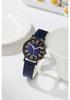 Crocodile Pattern Shockproof Leather Strap Women's Quartz Wristwatch: Versatile Fashion Accessory for Students