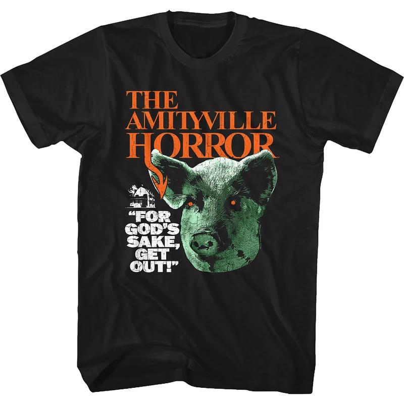 

Vintage Ins Unisexs and Womens TShirts Comfortable and Breathable The Amityville Horror 2005 Unisexs Pig Head Movie Joint S