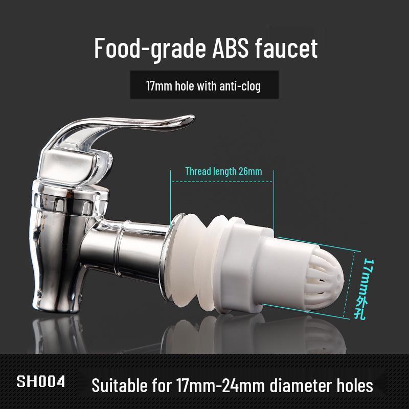 

304 Stainless Steel Sparkling Wine Jar Faucet with Copper Spout and Valve Switch
