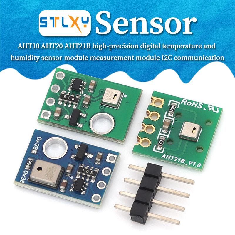 Stlxy AHT10 AHT20 AHT21B high-precision digital temperature and humidity sensor measurement module I2C communication